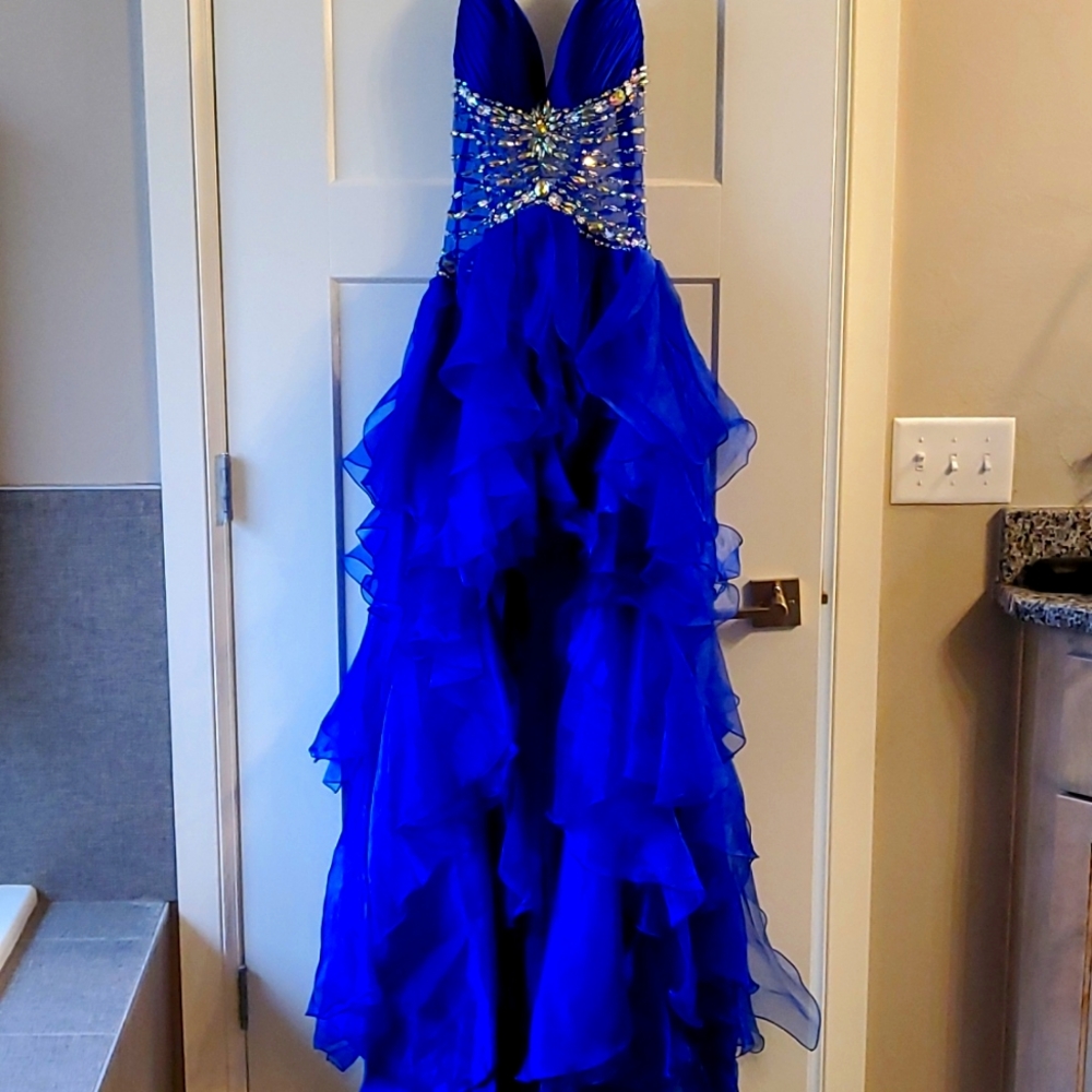 Nina Canacci 4064 royal blue prom dress size 8